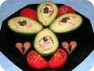 Cuisine - Entr�e - Avocats aux crevettes