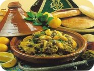 Cuisine - Plat - Tajine de poulet aux citrons confits et olives